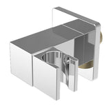Soporte de alcachofa de mano cuadrado inclinable cromado de Valaz