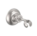 Soporte para teléfono de ducha orientable empotrado de latón con acabado acero TRES