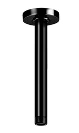20 cm ceiling-mounted shower arm in titanium black finish, Rainsense Roca