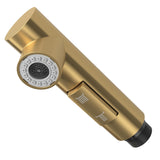Spray para torneira da cozinha ouro fosco com protecção PVD e controlo do fluxo de água da Valaz