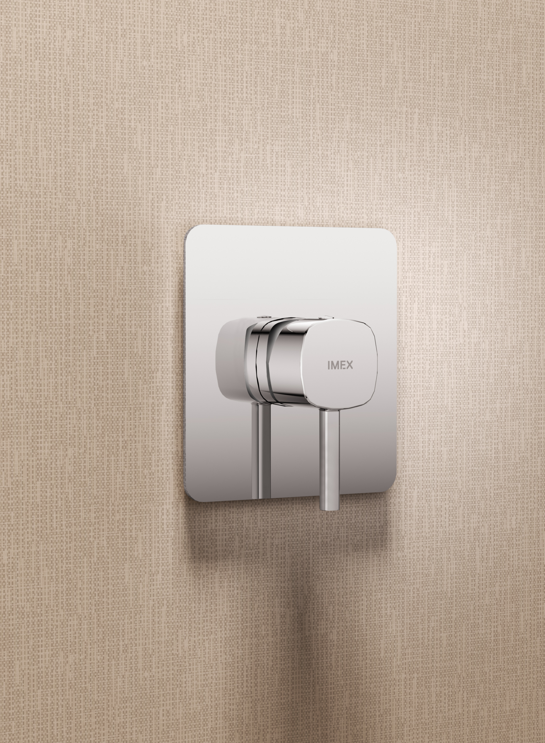 Set Monomando Empotrado 1 Vía Toscana Con Rociador Imex Oro rosa cepillado en ambiente