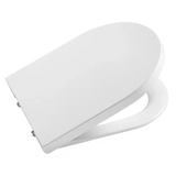 Tapa y aro compacto fabricados en material antibacteriano y latón cromado Round con caída amortiguada Inspira Roca A80152C00B