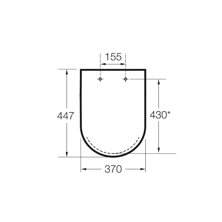 ROCA ACCESS A801230004 Tapa y asiento para indoro con caída normal para personas con movilidad reducida - MerkiMarket
