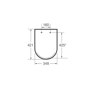 ROCA VICTORIA A801B6000B Tapa y asiento para inodoro con caída normal - MerkiMarket