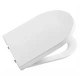 Tapa y asiento antibacteriano con caída amortiguada color blanco Round Inspira Roca A80152200B