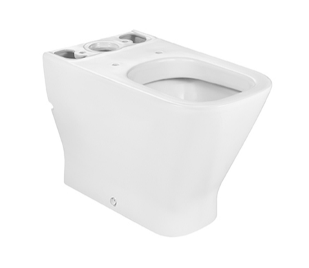 Taza de Inodoro Tanque Bajo Rimless Salida Dual The Gap Square Blanco Roca - Vista 1