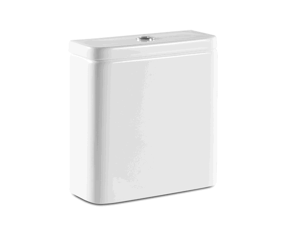 Taza de Inodoro Tanque Bajo Rimless Salida Dual The Gap Square Blanco Roca - Vista 3