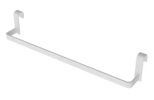 Toallero de acero inoxidable blanco para instalación en lateral de mueble de 37 cm de Aquore 0