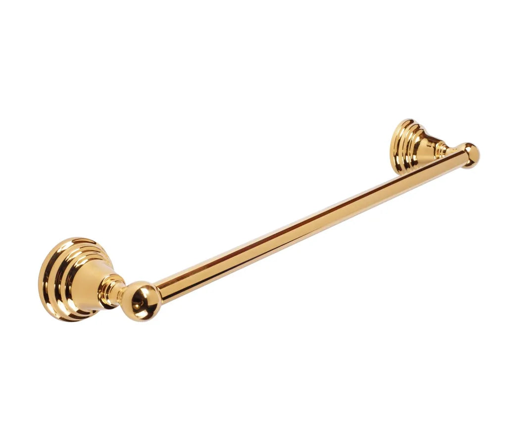Toallero de barra para baño de diseño moderno acabado en color oro Clasic TRES 0
