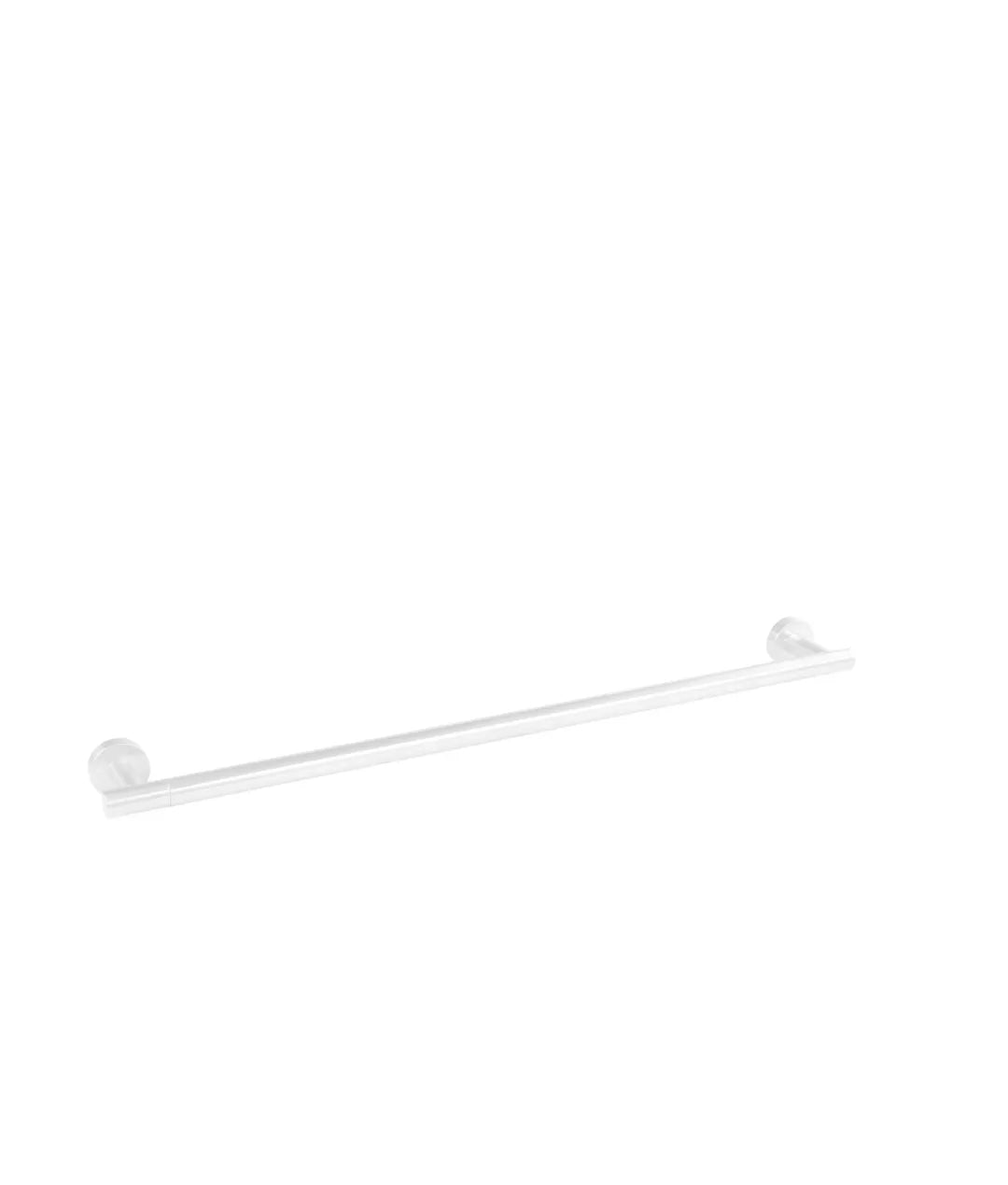 Toallero para cuarto de baño con bases redondas y acabado blanco mate Accesorios Tres 0