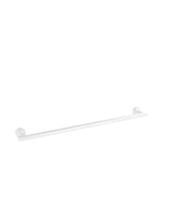 Toallero para cuarto de baño con bases redondas y acabado blanco mate Accesorios Tres