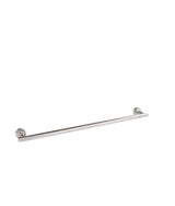 Toallero para cuarto de baño con bases redondas y color acero Accesorios Tres