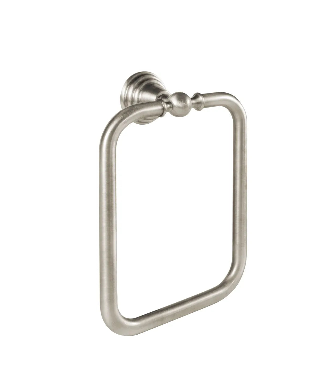 Toallero rectangular de latón para baño con acabado en acero Retro TRES 0