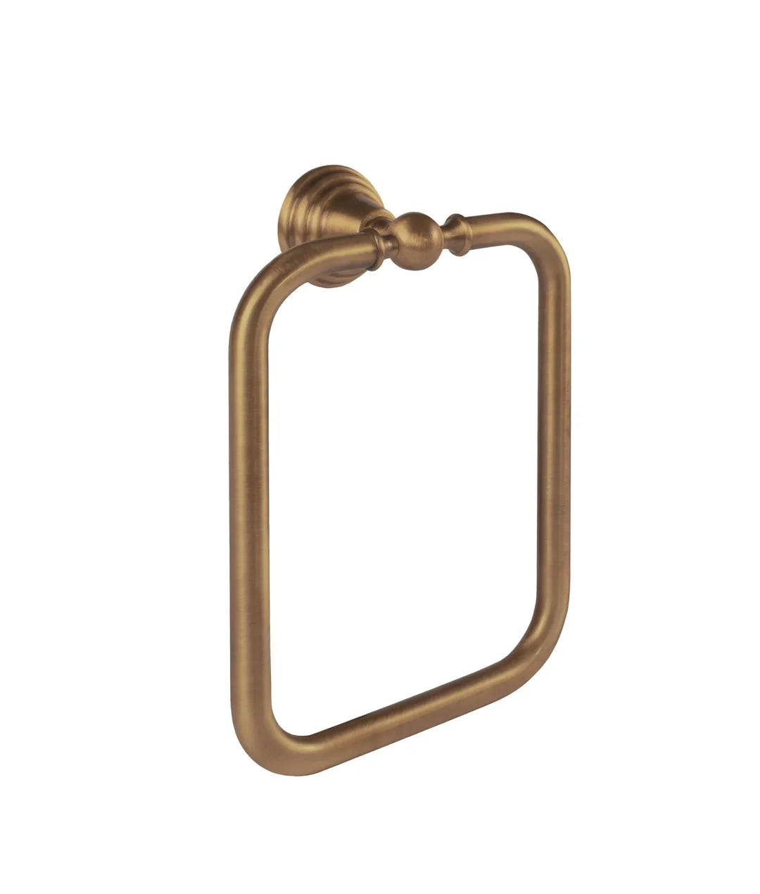 Toallero rectangular para baño de latón con acabado en latón viejo Retro TRES 0