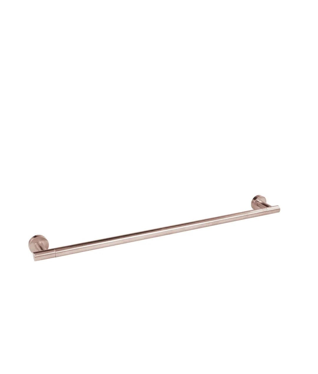 Toallero tipo barra con bases redondas de acabado oro rosa mate 24K de 580 mm de ancho Tres 0
