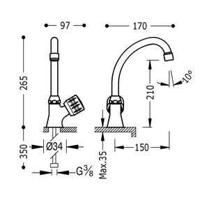 tres_123306_grifo_monomando_para_fregadero_con_cano_de_26_cm_y_de_1_agua_fabricado_de_laton_con_acabado_cromado_ese_2