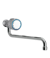 TRES 123505 Grifo monomando de mural para fregadero de 1 agua con caño de 29 cm fabricado de latón con acabado cromado Ese
