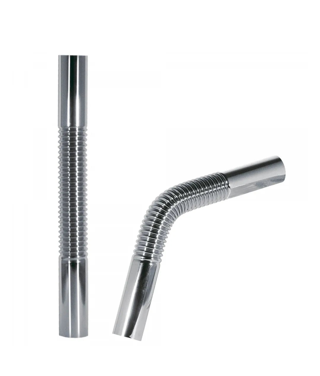 Tubo flexible para conectar sifón tipo botella con acabado cromado Standard TRES 0