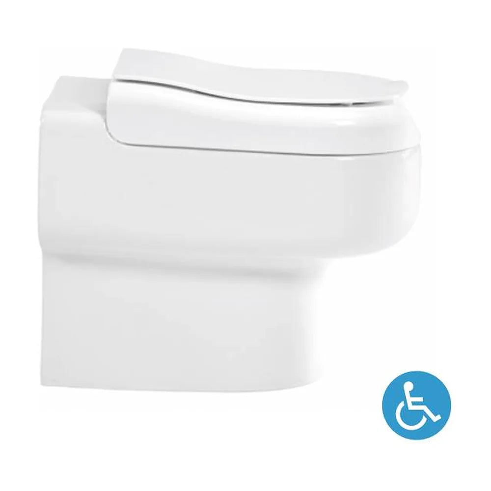 Inodoro de Suelo Adaptado Movilidad Reducida New WCCare Unisan Blanco - Vista 8