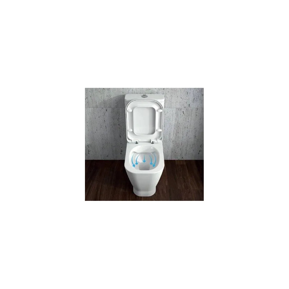 Inodoro de Suelo Rimflush Look Unisan Blanco - Vista 3