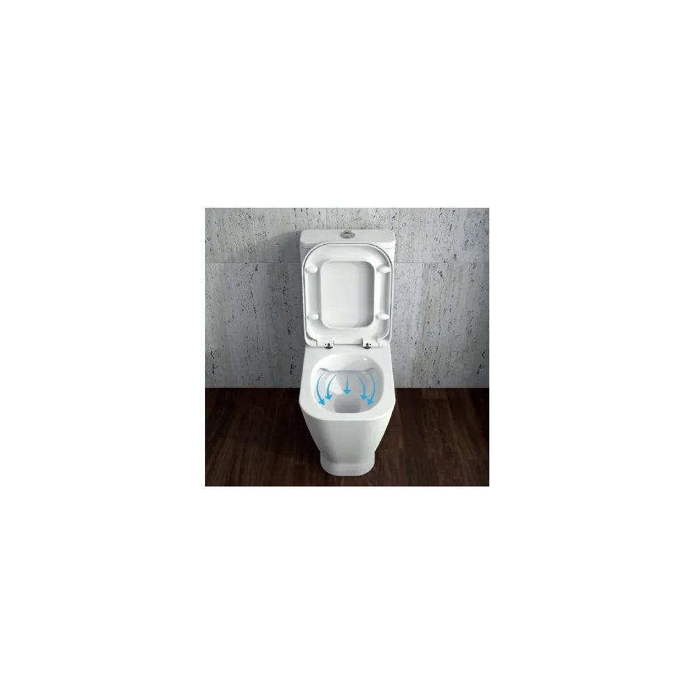 Inodoro Completo de Suelo Rimflush Look Unisan Blanco - Vista 2
