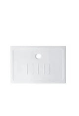 Plato de Ducha Extraplano Waterline Unisan - Arcilla Refractaria Blanco 119.5x89.5cm