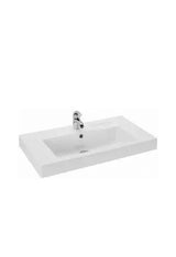 Lavabo Semi Encastrado 80 cm Blanco LINHA Unisan