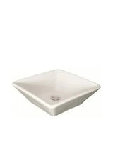 Lavabo sobre encimera cuadrado 40 cm blanco SIGN Unisan