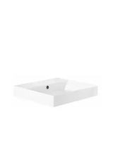 Lavabo Rectangular 50 cm Fine Fireclay Blanco Novelda Plus Unisan
