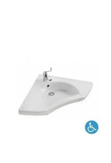 Lavabo Angular WCCARE Unisan – Porcelana Blanca 62x62x15,5 cm