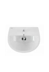 Lavabo Suspendido EASY Unisan – Blanco, 46,5 cm, Incluye Fijación