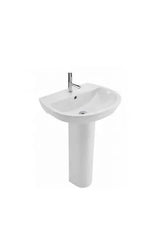 Lavabo con Pedestal Easy Unisan 61 cm Blanco