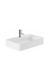 Lavabo Rectangular de Porcelana 60x40 cm Blanco – Sanlife Unisan