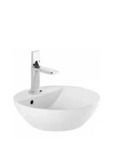 Lavabo Redondo de Porcelana 42 cm Sanlife Unisan
