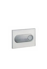 Placa Pulsadora Doble Descarga Moon Cromo y Blanco - Unisan