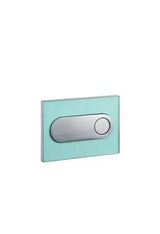 Placa Pulsadora Doble Descarga Inox Acrílico Cromo Verde Moon Unisan
