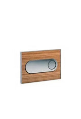 Placa Pulsadora Doble Descarga Inox Acrílico Zebrano Moon Unisan
