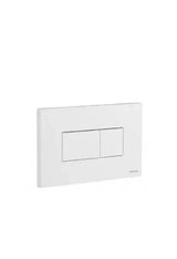Placa Pulsadora Doble Descarga Unisan Blanco con Fijación