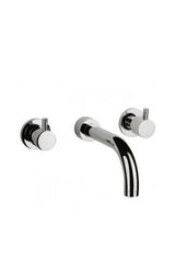 Grifo de Pared Bimando para Lavabo Tube Unisan - Latón Cromado
