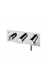Grifo de Pared para Ducha Monomando Tube Unisan – Latón Cromado con Base Espejada