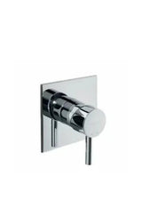Grifo de Pared para Ducha Monomando Cuadrado de Latón Cromado Tube Unisan