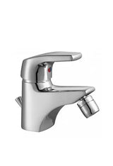 Grifo de bidé monomando Easy Unisan, latón cromado con válvula de desagüe