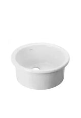 Fregadero Encastrado de Porcelana Blanca 44,5 cm Unisan