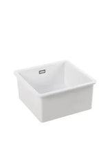 Fregadero cuadrado 1 cuba Valet Unisan - Cerámica Fine Fireclay, 46cm