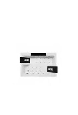 Bañera Hidromasaje Acrílica 180x120 Blanco TwoSpace Unisan