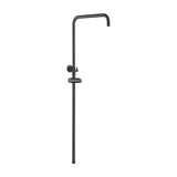 Barra doccia vasca regolabile da 90 a 150 cm nero opaco acciaio inox design rotondo di Valaz