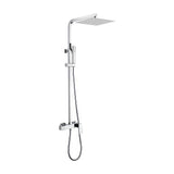 Single handle square shower bar adjustable up to 120 cm with hollow chrome lever Cabrera by Valaz