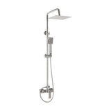 titulo: Square single lever shower bar adjustable up to 120 cm chrome Vinalopo by Valaz