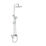 Chromed round single lever shower bar 90 to 150 cm Viar by Valaz