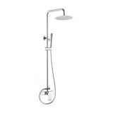titulo: round chrome single handle shower rail adjustable 80 to 120 cm Turia by Valaz